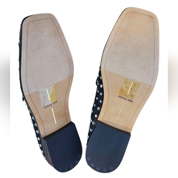 Dolce Vita - Beny Sparkly Bejeweled Loafers Jeweled Studs & Faux Suede NEW - Picture 8 of 9